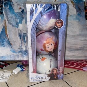 NEW Frozen II Bouncy Balls - 3 Pack